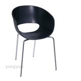 贝壳椅 塑料钢架脚椅 餐椅 时尚简约会所椅 酒店椅子咖啡厅椅子