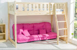 实木儿童半高床高架床实木床高低床松木床儿童帐篷床儿童床1.2米