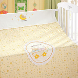 笑巴喜婴儿纯棉床品三件套 儿童床品套件宝宝床套 床单/被套/枕套