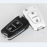 北京现代新悦动汽车遥控钥匙壳折叠亮边款钥匙壳汽车钥匙更换壳