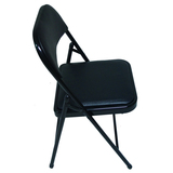 颐海椅子简约折叠椅子 钢折椅 办公室家用职员会议靠背折椅