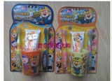 韩国正品进口pororo宝露露儿童牙刷软毛宝宝牙刷牙膏水杯3件套装