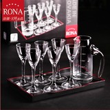 Rona进口水晶玻璃酒杯 烈酒杯茅台杯酒具分酒器 白酒杯小酒杯套装
