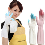 安枫护手橡胶手套洗碗衣服清洁乳胶塑胶加绒加厚防水胶皮家务手套