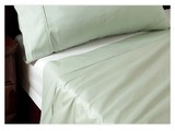 长绒棉纯棉贡缎 床单 床笠 枕套 豆绿色 （1.5米-1.8米床适用）