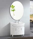 壁挂椭圆浴室镜化妆镜卫生间镜无框粘贴卫浴镜洗手间厕所镜子圆镜