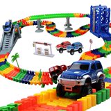 中盛电动轨道 大型城市汽车盘旋道路场景小男孩高速公路儿童玩具