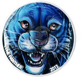 【海宁潮】科特迪瓦2013年非洲珍稀动物黑豹1盎司精制彩色银币