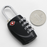 海关锁拉杆箱背包防盗挂锁TSA 4位密码金属锁健身房柜锁背包挂锁