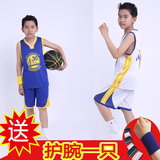 nba30号勇士库里幼儿园篮球服青少年球衣小学生班服儿童训练服3岁