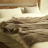 无印加厚双层良品法兰绒毯子冬季拉舍尔毛毯珊瑚绒毯床单保暖盖毯