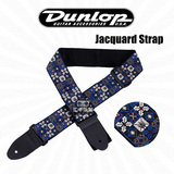 Dunlop邓禄普 D67-01 冬蓝绣花系列 贝司民谣电吉他背带 正品包邮