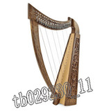 海外代购 西洋乐器 竖琴 Irish 22键 爱尔兰 独特绿棕色 进口