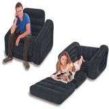 创意懒人植绒充气发沙床折叠充气椅子气垫沙发可爱午休椅单人沙发