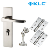 德国KLC门锁简约室内门锁三件套实木门把手卧室分体房门锁套装