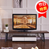 北欧实木铁艺简约电视柜现代小户型电视桌宜家客厅电视柜子可定做