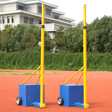 专业升降移动式羽毛球网架比赛标准6.1米5.1羽毛球网柱气排球架子