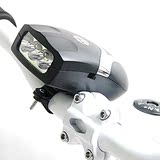 自行车前灯带电喇叭 带灯自行车铃铛 超亮LED前灯 电喇叭