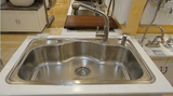 普乐美 304不锈钢水槽 DS311A 单槽套餐 厨房洗菜盆 大单盆带台控