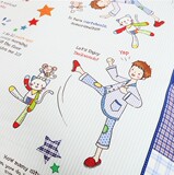 韩国代购男孩纯棉床品卡通儿童学生床上用品全棉蓝色单件加厚被套