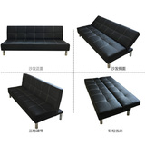沙发床现代简约小户型折叠1.8米双人1.5皮艺实木客厅组合懒人沙发