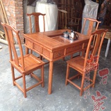 1.2米新款实木茶桌茶台茶几仿古中式明清家具餐桌功夫茶桌椅组合