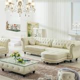 定制简约现代欧式真皮沙发组合现代客厅转角小户型新古典沙发123