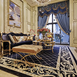 时尚欧式美式大地毯卧室床边地毯客厅茶几样板间手工地毯定制满铺