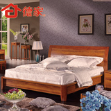 德家家具现代中式实木床1.8米双人床实木床1.5公主床卧室家具婚床