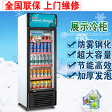 冷藏展示柜 保鲜柜立式单门饮料柜玻璃门 商用冰箱冰柜LG-188