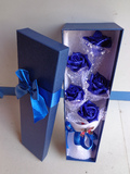 母亲节礼物蓝色妖姬仿真玫瑰花束礼盒创意送女友生日毕业礼品包邮