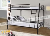 欧式上下床双层床卧室铁艺子母床白色成人高低床组合上下铺儿童床