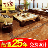 唐古拉欧式瓷砖地砖500x500仿古砖客厅卧室地板砖防滑耐磨带角花