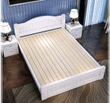 无色无味松木床实木床简约现代成人床白色实木床双人床儿童单人床