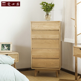 山东外贸 韩式家具 纯实木橡木 简约地中海 韩式乡村床头五斗柜