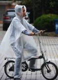 出口日本半透明PEVA成一次性料环保雨衣/雨裤/雨披出行旅游必备