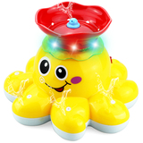 婴幼儿宝宝洗澡玩具电动旋转喷水八爪鱼 炫酷灯光儿童戏玩水谷雨