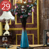 欧式现代简约创意陶瓷花瓶摆件家居装饰品台面餐桌电视柜花瓶花器