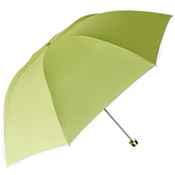 天堂伞晴雨伞折叠全钢纯色银胶遮阳伞防紫外线太阳伞女户外三折伞