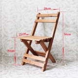 简约实木折叠椅靠背椅便携式家用户外休闲椅木制小型餐桌椅换鞋凳