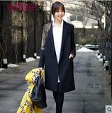 2016新款中长韩国小西装女外套春秋季新品女装小香风长袖宽松气质