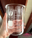 500ML玻璃量杯带刻度耐高温可加热微波炉烘焙实验室医用透明量杯