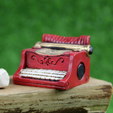 如果复古树脂美式田园风打字机模型小摆件创意家居装饰品拍摄道具