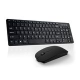 reboto充电键鼠无线鼠标键盘套装 静音省电 电脑游戏超薄无线键鼠