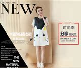 夏季韩版短袖夏装孕妇连衣裙中长款上衣宽松大码胖妹妹学院小清新