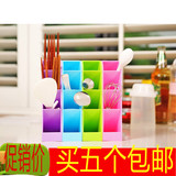 韩国塑料杂物整理盒 多层多功能办公桌面化妆品储物盒收纳盒笔架