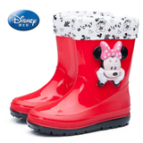 上海迪士尼儿童保暖雨鞋男童女童宝宝雨靴防滑小孩米奇米老鼠冬季