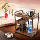 KAMJOVE/金灶KW-6300茶车正品可移动带轮茶台实木小茶桌整套茶具