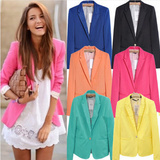 XS-XXL 7color ladies coats blazer suit women jackets 2016女