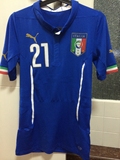 意大利队14世界杯16欧洲杯预选赛球员版主场球衣皮尔洛更衣室版